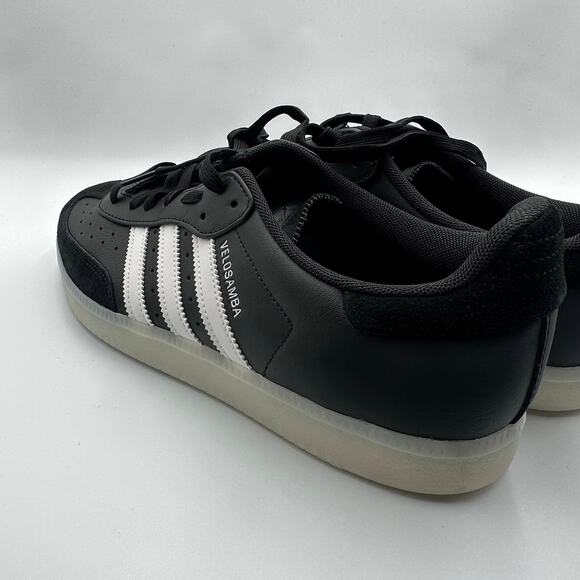 Mens Size 11 Adidas Sneakers Velosamba Leather Core Black Cloud White JP7779 main image 6